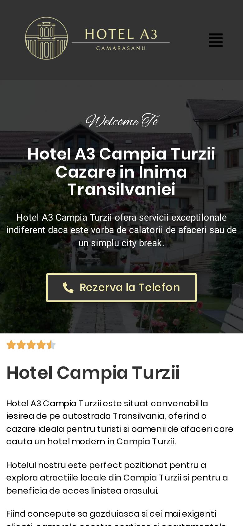Hotel A3 pe telefon, ecranul 1