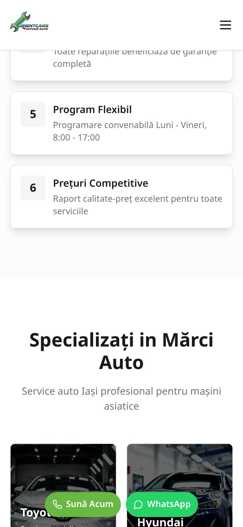 Orient Cars pe telefon, ecranul 3