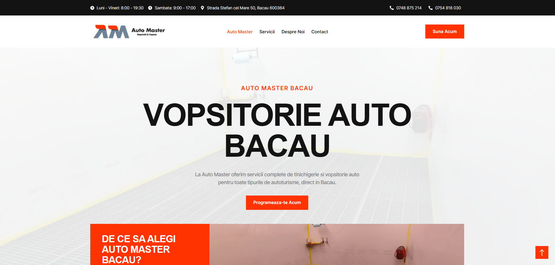 Screenshot Vopsitorie Auto Bacău